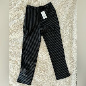 Black Pinstriped Slit Pants- Mimi A.R x NA-KD